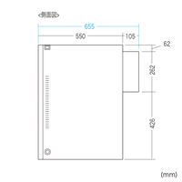 サンワサプライ クーラー付き防塵ラック(W650×D655) MR-FAP65H 1個（直送品）