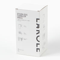 保冷・保温 フタ&ハンドル付きタンブラー チャコール LAKOLE/ラコレ