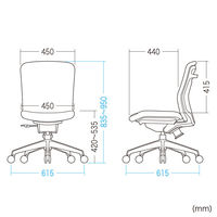 サンワサプライ オフィスチェア ブラック SNC-080KBK 1脚（直送品）