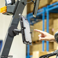 サンワサプライ マグネット取付け式タブレットホルダー(9.7~13インチ対応・短アーム) VEH-TBMG3 1個（直送品）