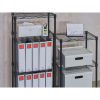 ドウシシャ ルミナスEXラック　4段　幅445×奥行295×高さ1040ｍｍ　ブラック