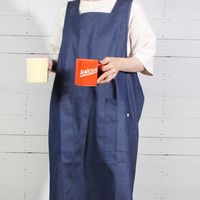 NEWバッククロスエプロン インディゴ studio CLIP