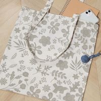 プリントレッスントートバッグ ホワイト studio CLIP