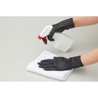 【使いきりポリエチレン手袋】 ショーワグローブ きれいな手つかいきり手袋（ポリエチレン TPE） 黒 L 1箱（100枚入）（わけあり品）