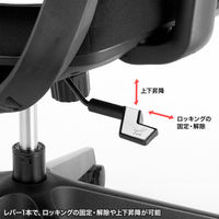 サンワサプライ ハンガー付き メッシュチェア ブラック SNC-NET25BK 1脚（直送品）