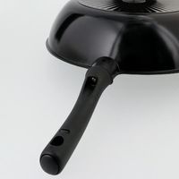 LIVPLUS 深型フライパン 28cm ガス火専用 軽量 ブラック NMー386 1個