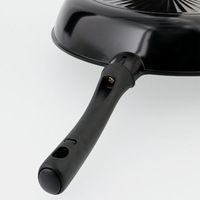 LIVPLUS フライパン 30cm ガス火専用 軽量 ブラック NMー384 1個