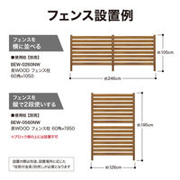 タカショー シンプルボーダーフェンス BEW-FE894NW/4 1セット(4枚入)（直送品）