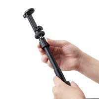 スマホスタンド スマホ用三脚 自撮り棒/2way/高耐荷重/ブラック P-STSRS02MSBK 1個 エレコム