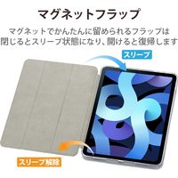 iPad Air (M2) 11インチ/第5世代(2022) ケース 背面クリア TB-A20MHVCFBK エレコム 1個