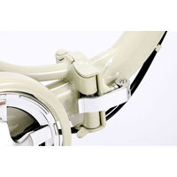 池商 シティサイクル２６・６SP・オートライト/折畳式 M-509-アイボリー 1台（直送品）