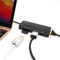 ドッキングステーション USB Type-C接続 ケーブル長さ50cm PD給電対応モデル UDS-4K02P/BK 1個