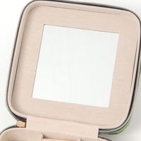 アクセサリーミラー付きケース グリーン studio CLIP