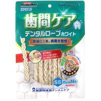 ドギーマン ホワイデント 歯間ケア デンタルロープ ホワイト SS 超小型犬向き 25g（14本）1袋 ドッグフード 犬用 おやつ