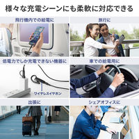 サンワサプライ USB2.0TypeーCケーブル(CtoA変換アダプタ付き・PD60W) KU-CCP60ACC10BK 1本