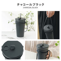 武田コーポレーション ストロータンブラー 480ml CBK ホルダー付き STTR-480CBK 1箱(9個入)（直送品）