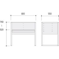 オカムラ ソラノ 学習 デスク800 幅800×奥行550×高さ760mm アルダーブラウンツートーン 865GED WD53 1台（直送品）