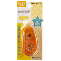 テープのり　ドットライナーコンパクト本体　スター柄　タ-DM4560-08　コクヨ（直送品）