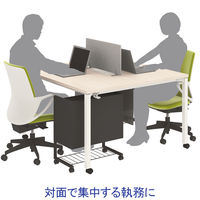 【組立設置込】コクヨ インベントFSデスク INVENT スクエア 平机 幅1200×奥行1200×高さ720mm ラスティックM×ブラック 1台（直送品）