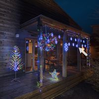 タカショー ローボルト iSparkle カーテン 2D スノーフレーク W&B LIP-C2DSFWB（直送品）