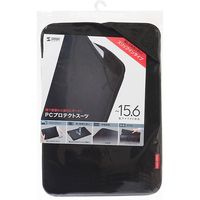 サンワサプライ PCインナーバッグ 封筒型 15インチワイド対応 ブラック IN-WETSL15BK 1個