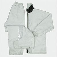 ZIPROA Z-1300 NEWベーシックレインスーツ L     シルバー コーコス信岡 1着（直送品）