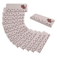 サンコー 折り曲げ付階段マット ネコ KD-57 ずれない 洗える 日本製 吸着 55×21cm(折り曲げ55×4cm) 15枚入（直送品）