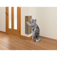 サンコー コーナーにも貼れる猫のつめとぎ 段ボール KX-61 45×10cm 壁傷 防止 貼りなおせる ネコ 1個（直送品）