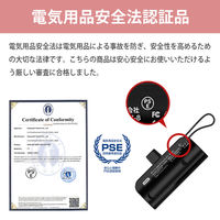 小林薬品 RABLISS miniモバイルバッテリー KO361 (ブラック) 10002650BK 1個