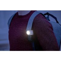 LEXON クリップライト ミニ 充電式 IPX4 点灯点滅 LUCIE ウェアラブルLEDクリップ ブラック LL121N 1個