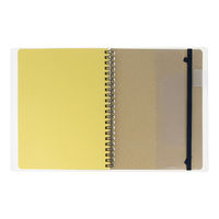 ロルバーン ポケット付メモ カバー クリア 抗菌 A5 透明 デルフォニックス（Rollbahn）