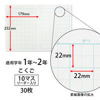 学習帳 こくご セミB5 ムーミン 10マス リーダー LU310R 2冊 日本ノート
