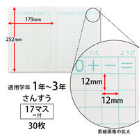 学習帳　さんすう　セミB5　ムーミン　17マス　2冊　LU117　日本ノート