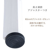 谷村実業株式会社 継ぎ式木製エアコンラック　棚付き　ホワイト TAN-996(WH) 1個（直送品）