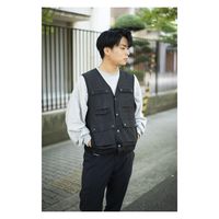 Makku AS-3890 マルチサックヒートベスト ブラック LAS-38901枚（直送品）