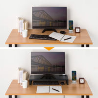 サンワサプライ コンセント付きモニター台(W600・ブラック) MR-LC212BK 1個（直送品）