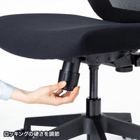 【アウトレット】サンワサプライ 海洋プラスチックメッシュチェア ブラック SNC-E11BK 1脚（直送品）
