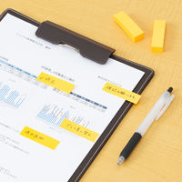 【強粘着】アスクル はたらく 強粘着ふせん 50×15mm ビビッドオレンジ （短冊ミニ） 10冊（5冊×2箱）  オリジナル