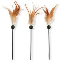 猫壱 キャッチ・ミー・イフ・ユー・キャン2 交換用スティック3本セット 羽根 おもちゃ