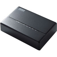 サンワサプライ スイッチングハブ(5ポート・マグネット付き) LAN-SWHP501BK 1個（直送品）