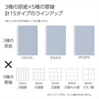 コクヨ PPPフラットザラザラ4ミリドットA5 PER-MZ106WT4M 1セット(1冊×2)