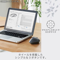 無線（ワイヤレス）マウス シェルパ 静音 抗菌仕様 3ボタン ブラック M-SH10DBSKBK エレコム 1個