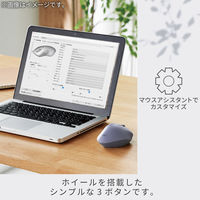 無線（ワイヤレス）マウス シェルパ 静音 抗菌仕様 3ボタン ネイビー M-SH10DBSKNV エレコム 1個