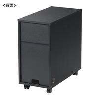 サンワサプライ 収納ボックス(W300×D600×H600mm・ブラック) CP-050BK 1台