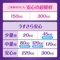 ウィスパー 安心の超吸収り 吸水ケア 尿もれパッド 150cc 35cm 1セット（44枚入×5個） P＆G 尿漏れ