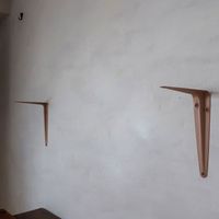 田邊金属工業所 TANNER(タナー) アイアン棚受 L 142×195mm グレー #08-1　2個（直送品）