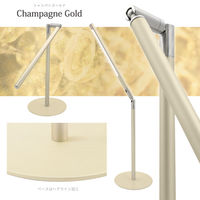 大河商事 LEDデスクライト 卓上 昼白色 フレキシブル 直径15mm 3段調光 ホワイト deco-N001WH 1個（直送品）