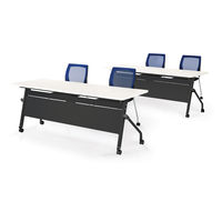 【軒先渡し】ニシキ工業  スタックテーブル  幅1500×奥行600×高さ700mm  ライトグレー  ALCJ-B1560P-LG  1台（直送品）