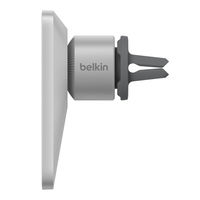 ワイヤレス充電器 車載用 Magsafe対応 カーチャージャ― iPhone 14 13 / 12 エアコン吹き出し口用 シルバー　Belkin ベルキン