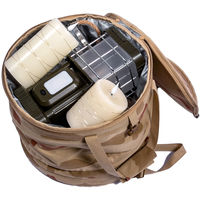 大河商事 円柱型ソフト保冷ボックス 25L大容量 折り畳める 36時間保冷 カモフラージュ monowa015-CAMO 1個（直送品）